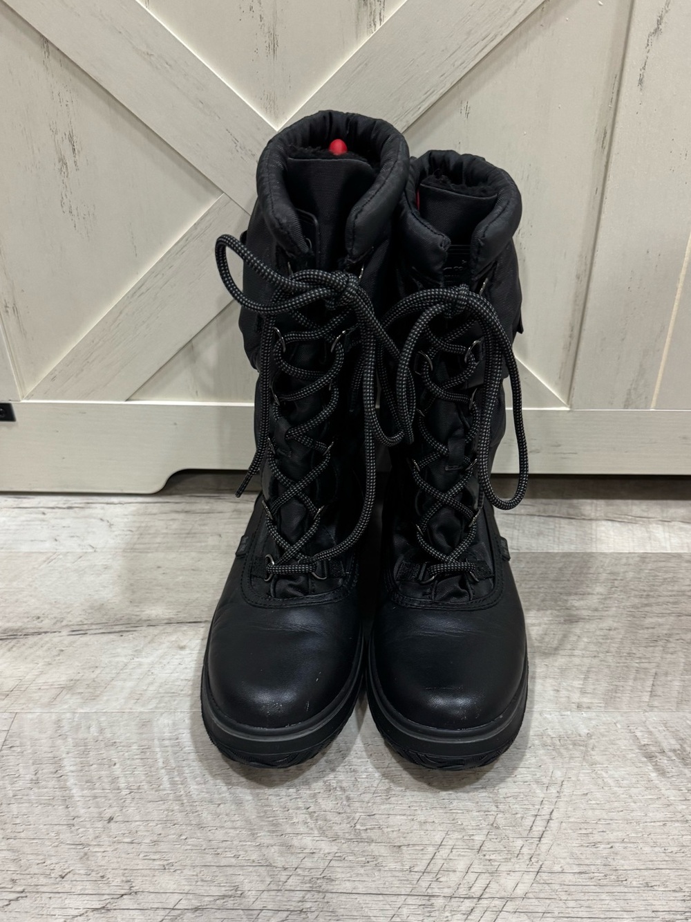 Coach Black Women's Snow Lace-Up Boots